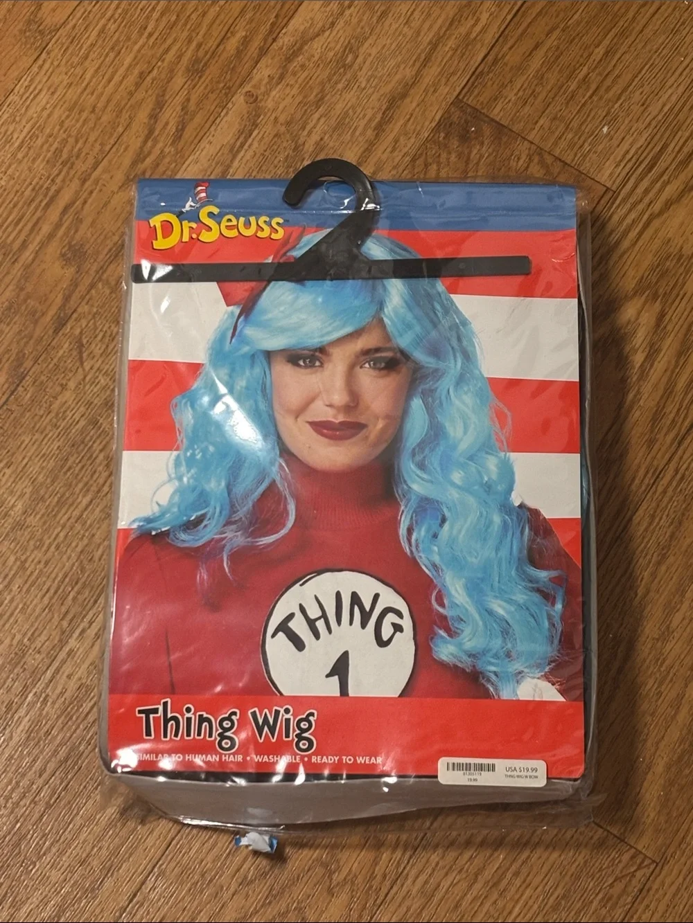 Dr. Seuss Light Blue Thing Wig for Kids